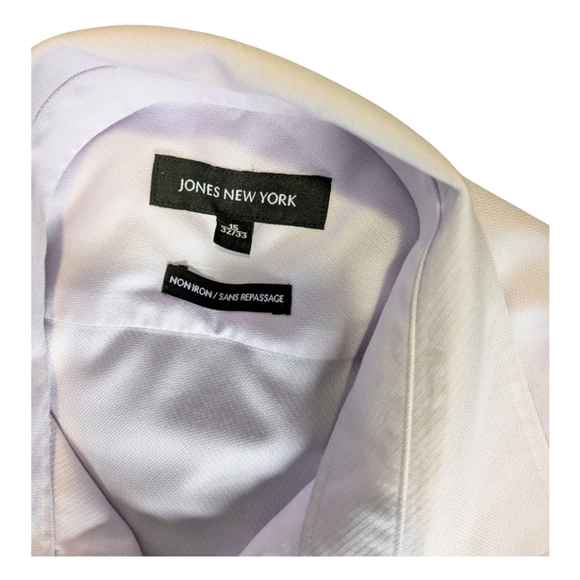 Jones New York. Men's Button-down Shirt. Size 15/32733. Light Purple - Picture 4 of 8